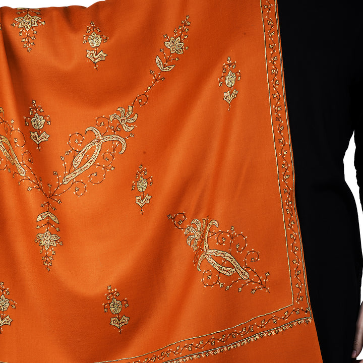 Women's Hand Embroidered Wool Shawl