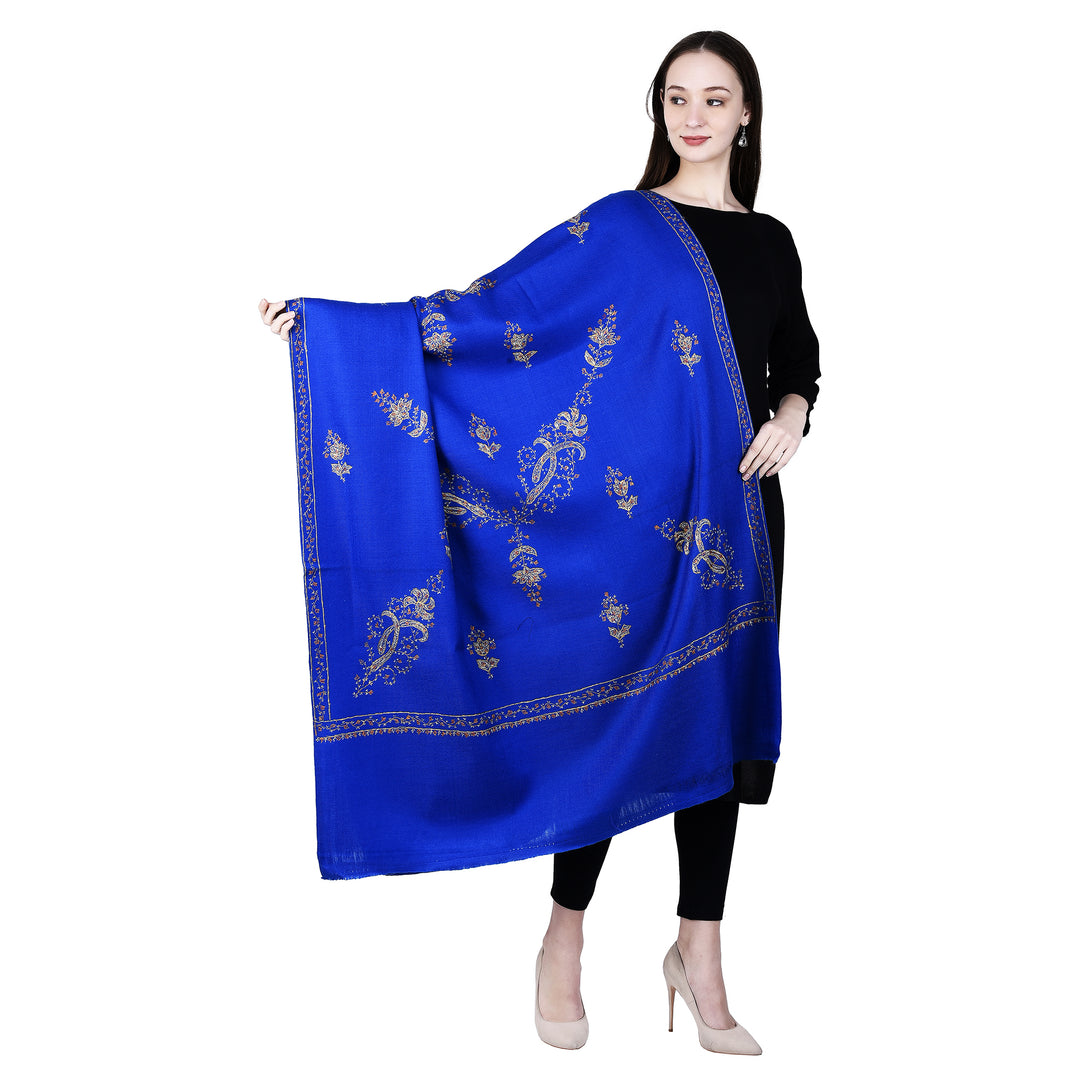 Women's Hand Embroidered Wool Shawl