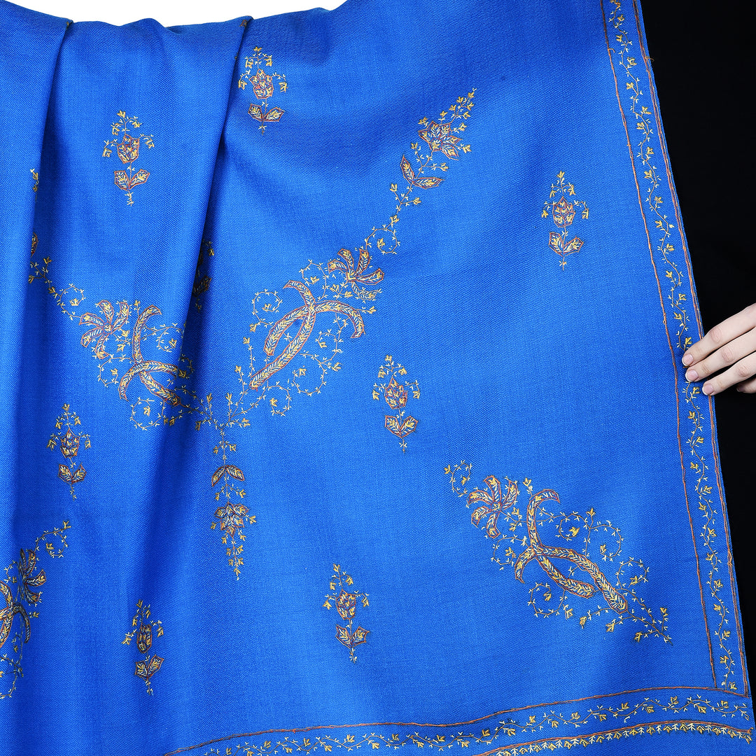 Women's Hand Embroidered Wool Shawl