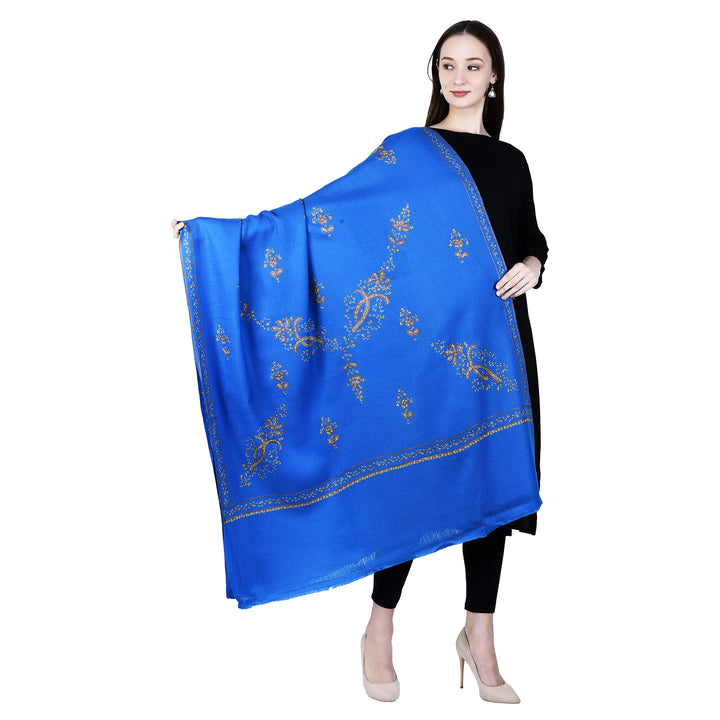Women's Hand Embroidered Wool Shawl