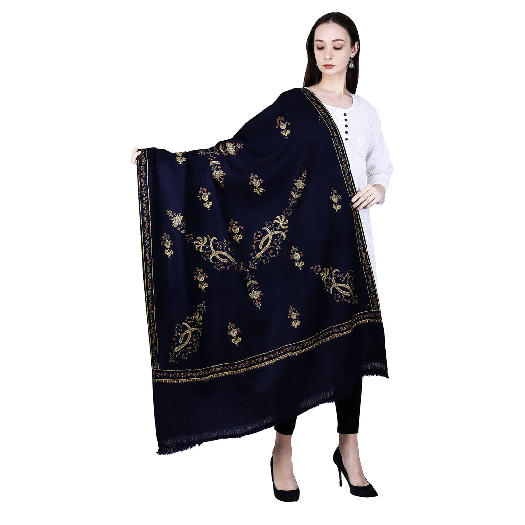 Women's Hand Embroidered Wool Shawl