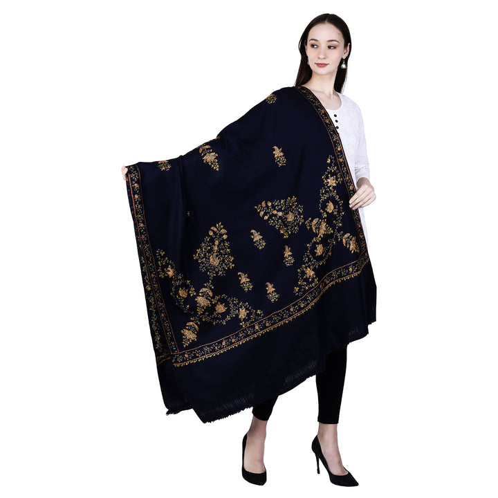 Women's Hand Embroidered Wool Shawl