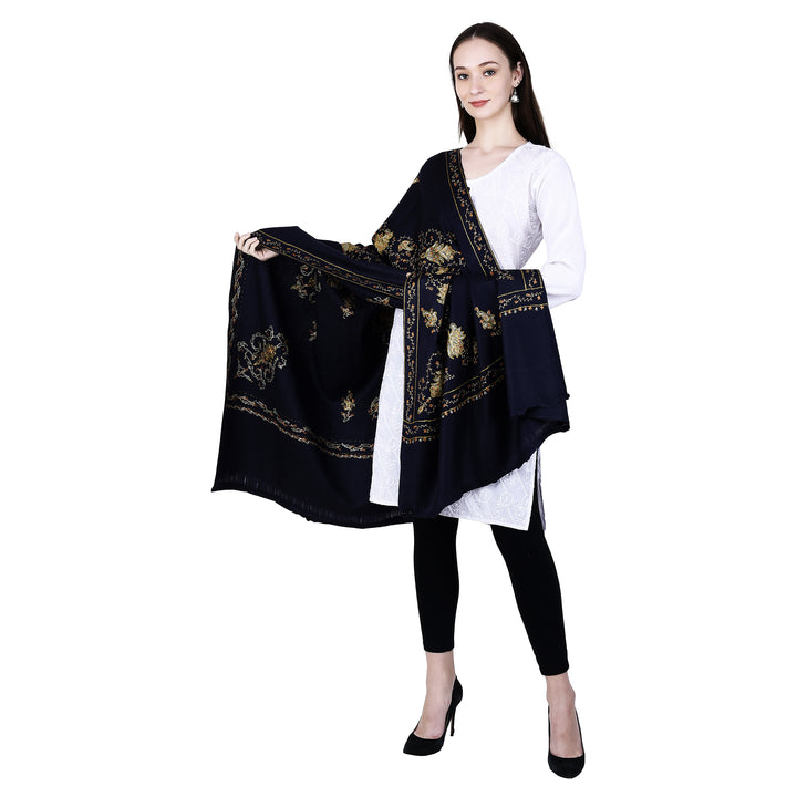Women's Hand Embroidered Wool Shawl
