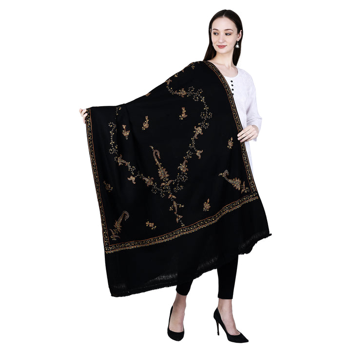 Women's Hand Embroidered Wool Shawl