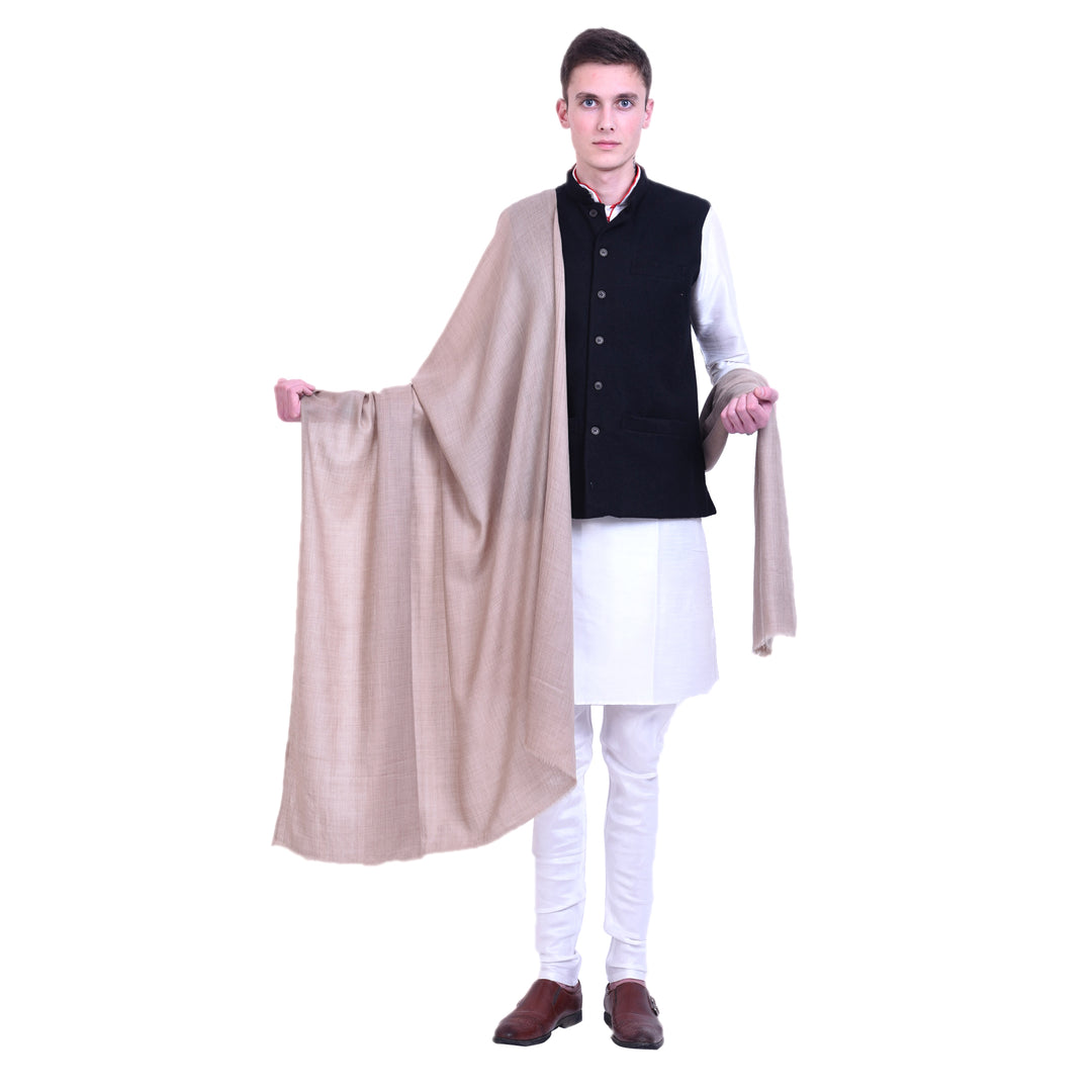 Men's Light Weight 100% Fine Wool Shawl
