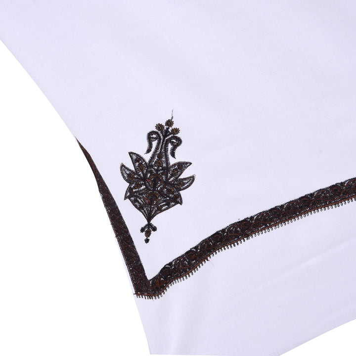 Men's Embroidered Pure Wool Shawl