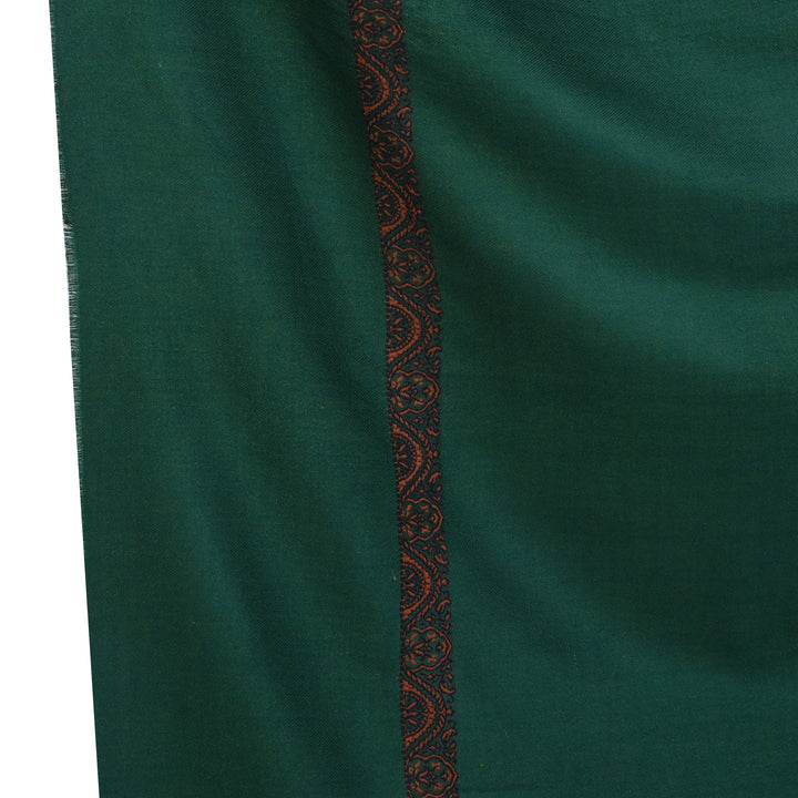 Men's Pure Wool Border Shawl