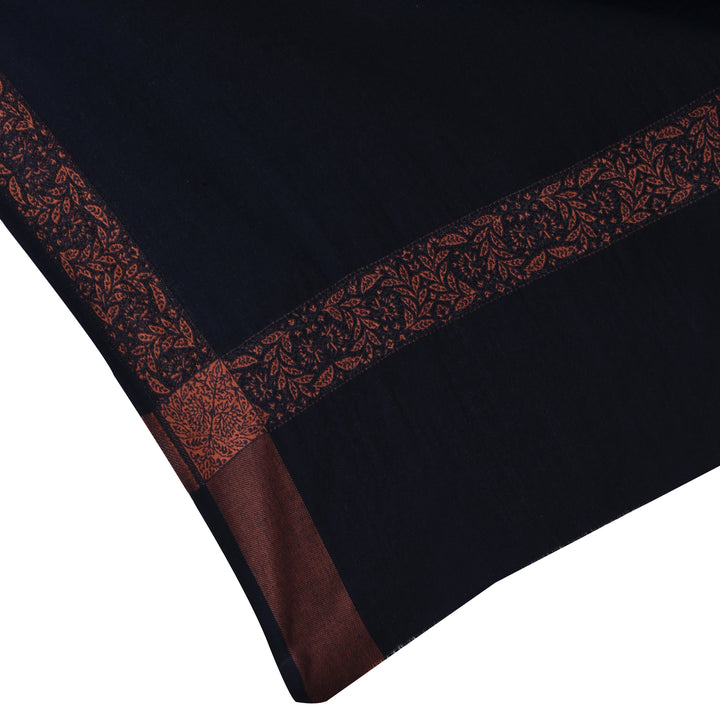 Men's Pure Wool Border Shawl