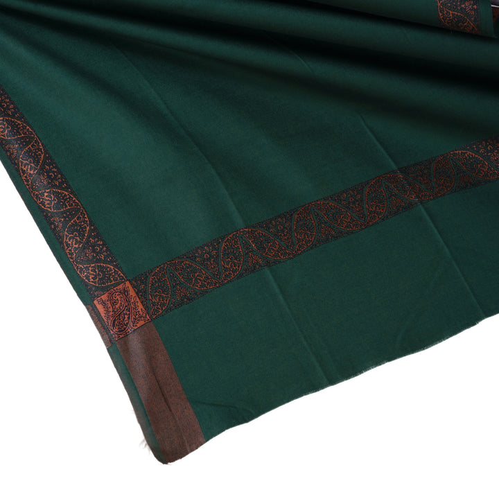 Men's Pure Wool Border Shawl