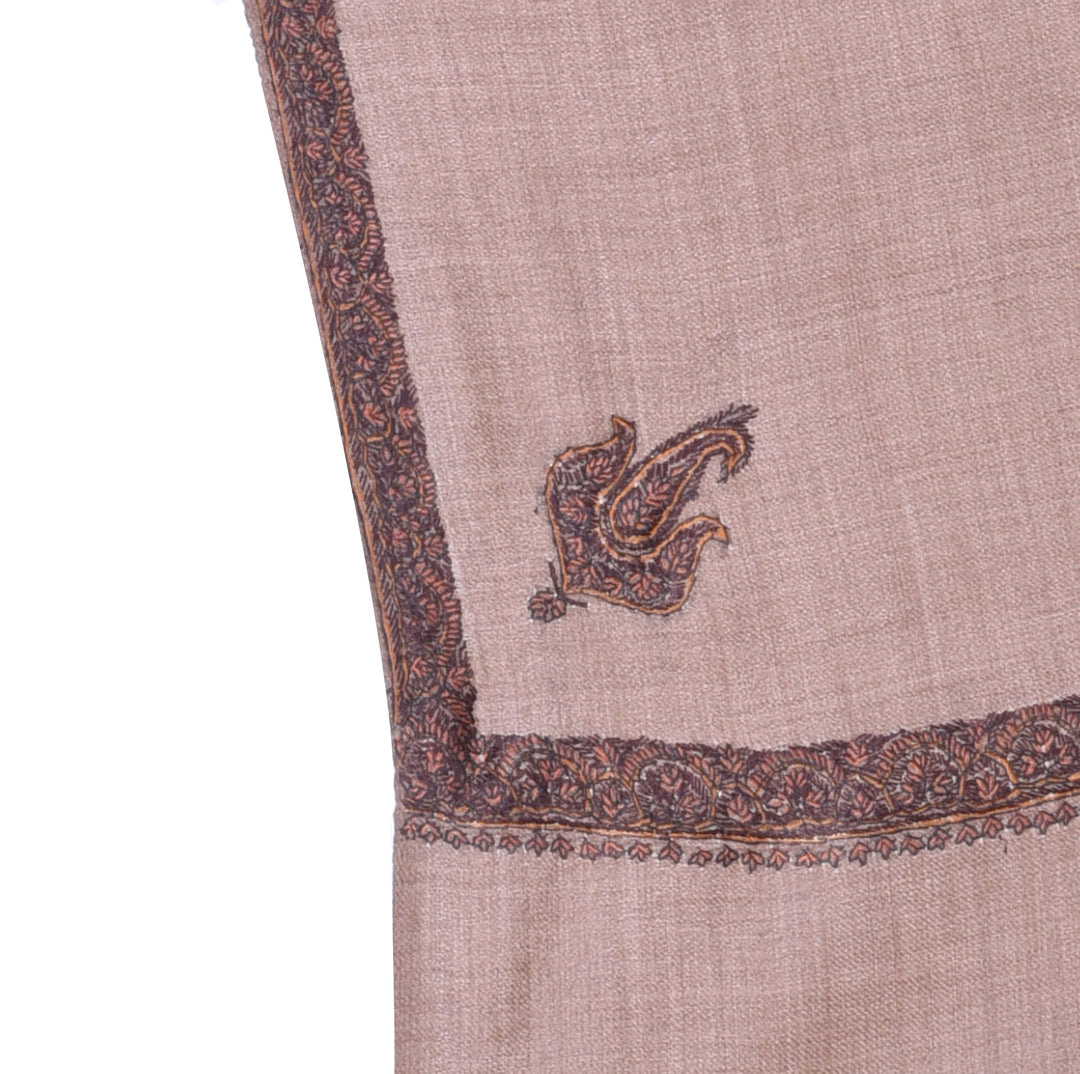 Men's Hand Embroidered Pure Wool Shawl