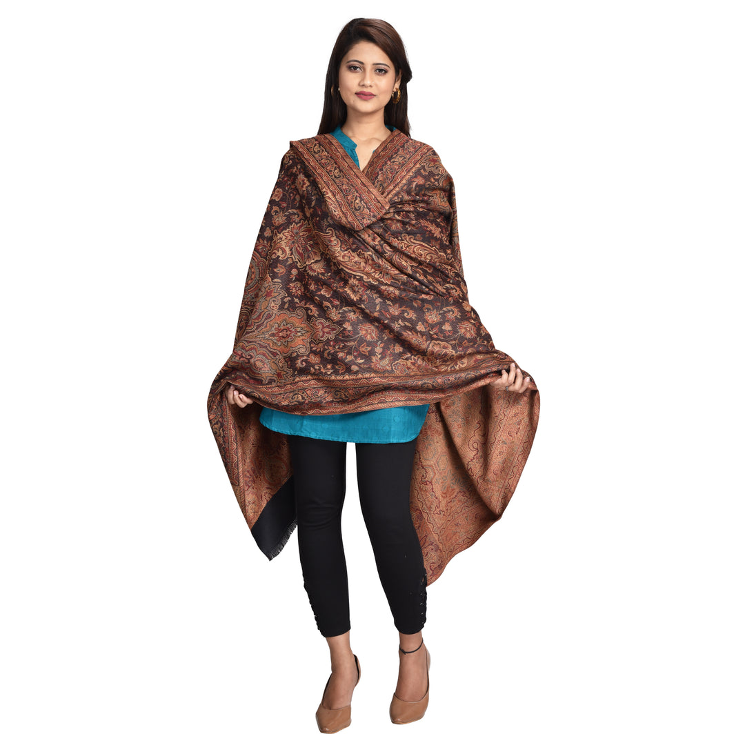 Women's Jamawar Wool Shawl