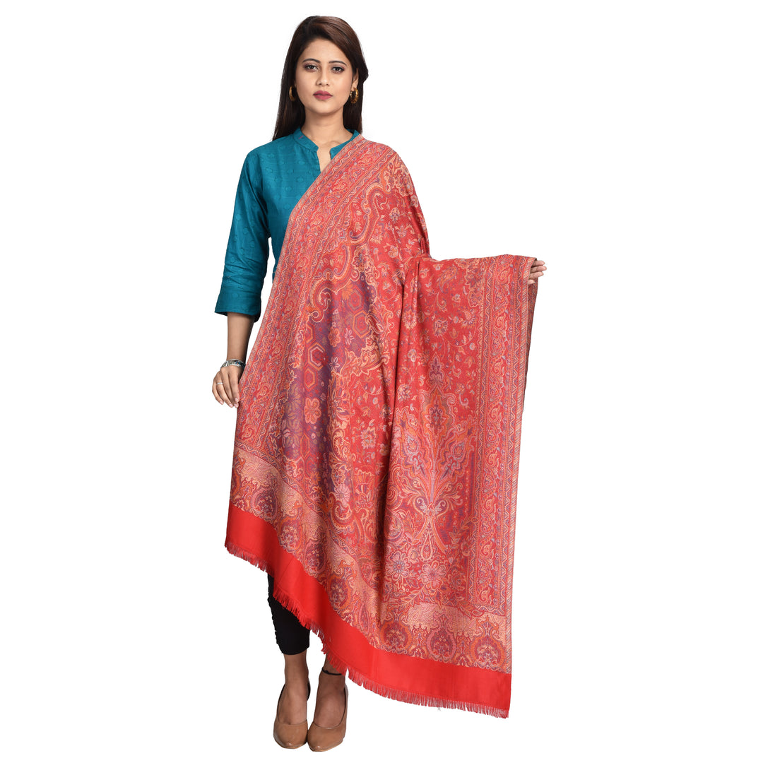 Women's Jamawar Wool Shawl