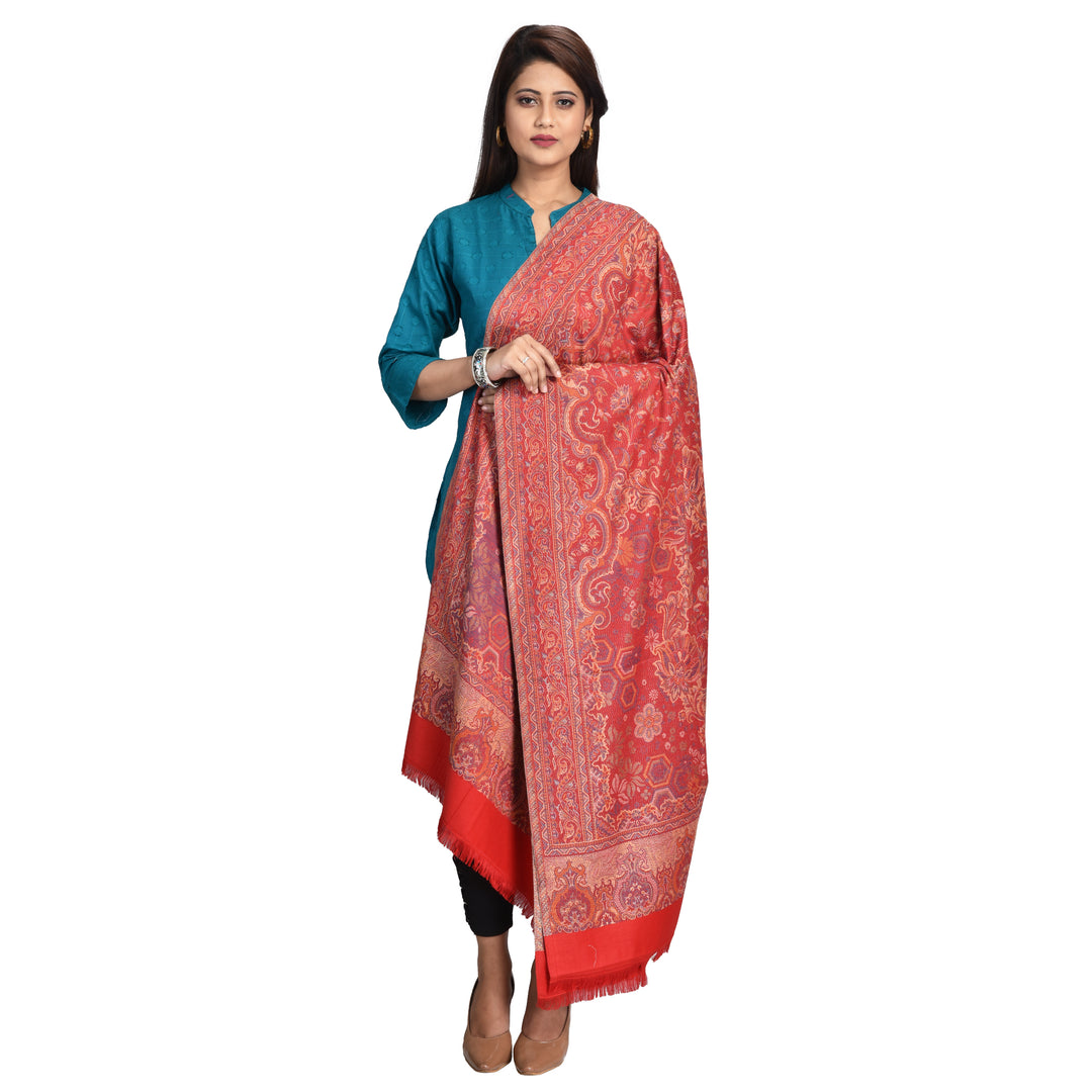 Women's Jamawar Wool Shawl