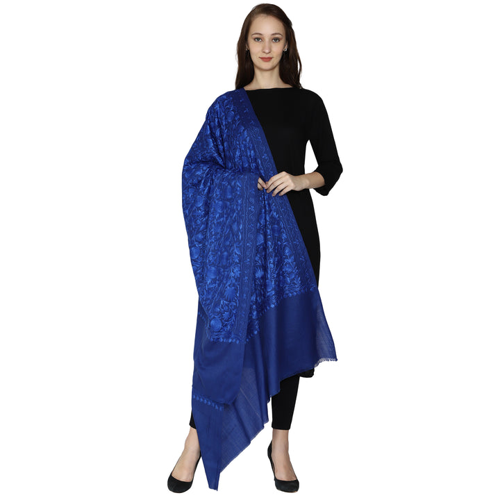 Women's Aari Embroidery Wool Shawl