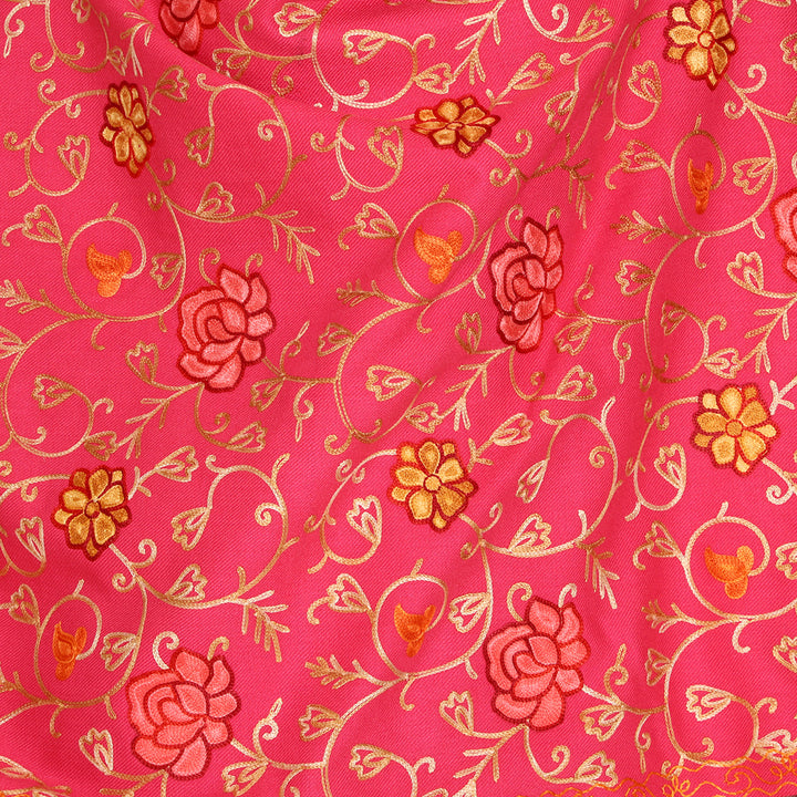 Women's Aari Embroidered Wool Stole