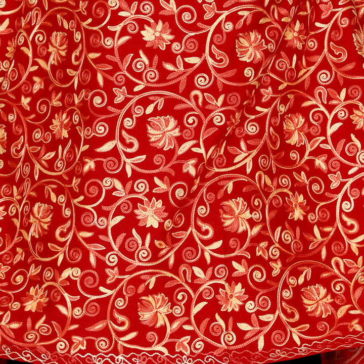 Women's Aari Embroidered Wool Stole