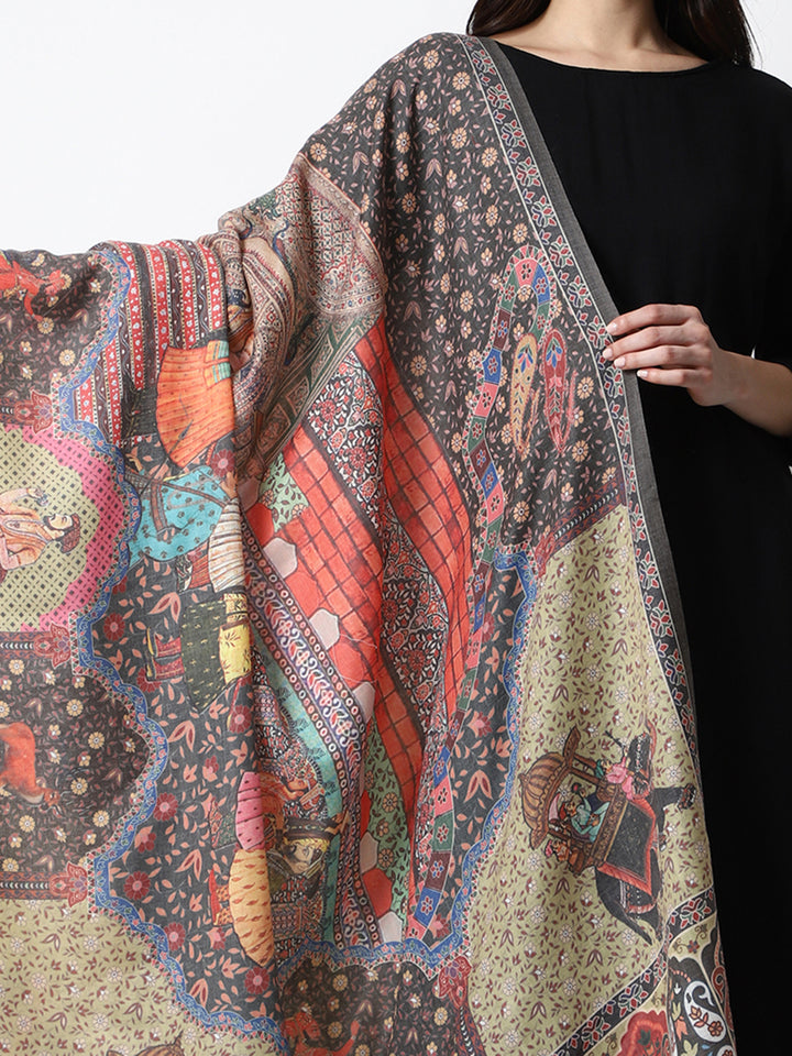 Women's Printed Wool Shawl