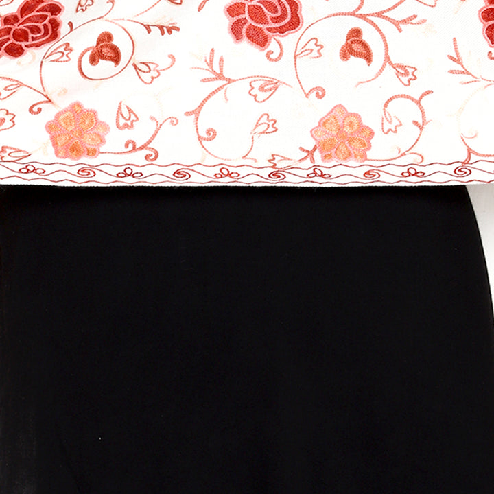 Women's Aari Embroidered Wool Stole