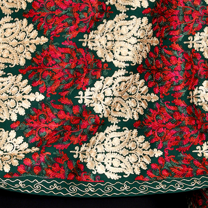 Women's Aari Embroidered Wool Stole