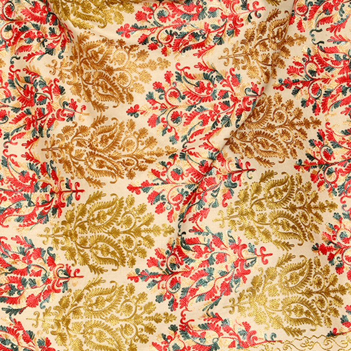 Women's Aari Embroidered Wool Stole