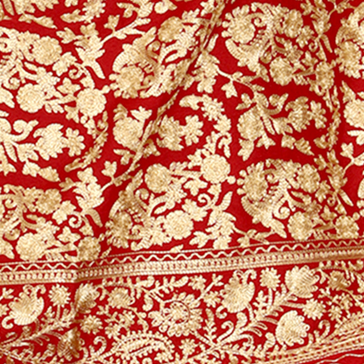 Women's Aari Embroidery Wool Stole