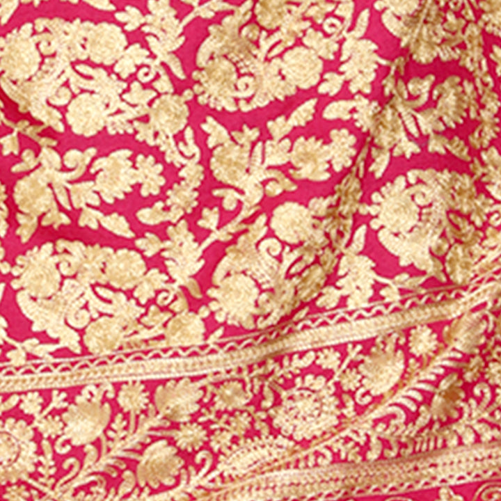 Women's Aari Embroidery Wool Stole