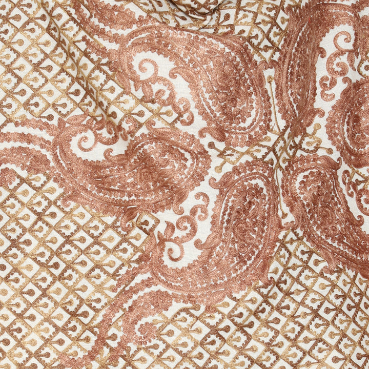 Women's Aari Embroidered Wool Stole