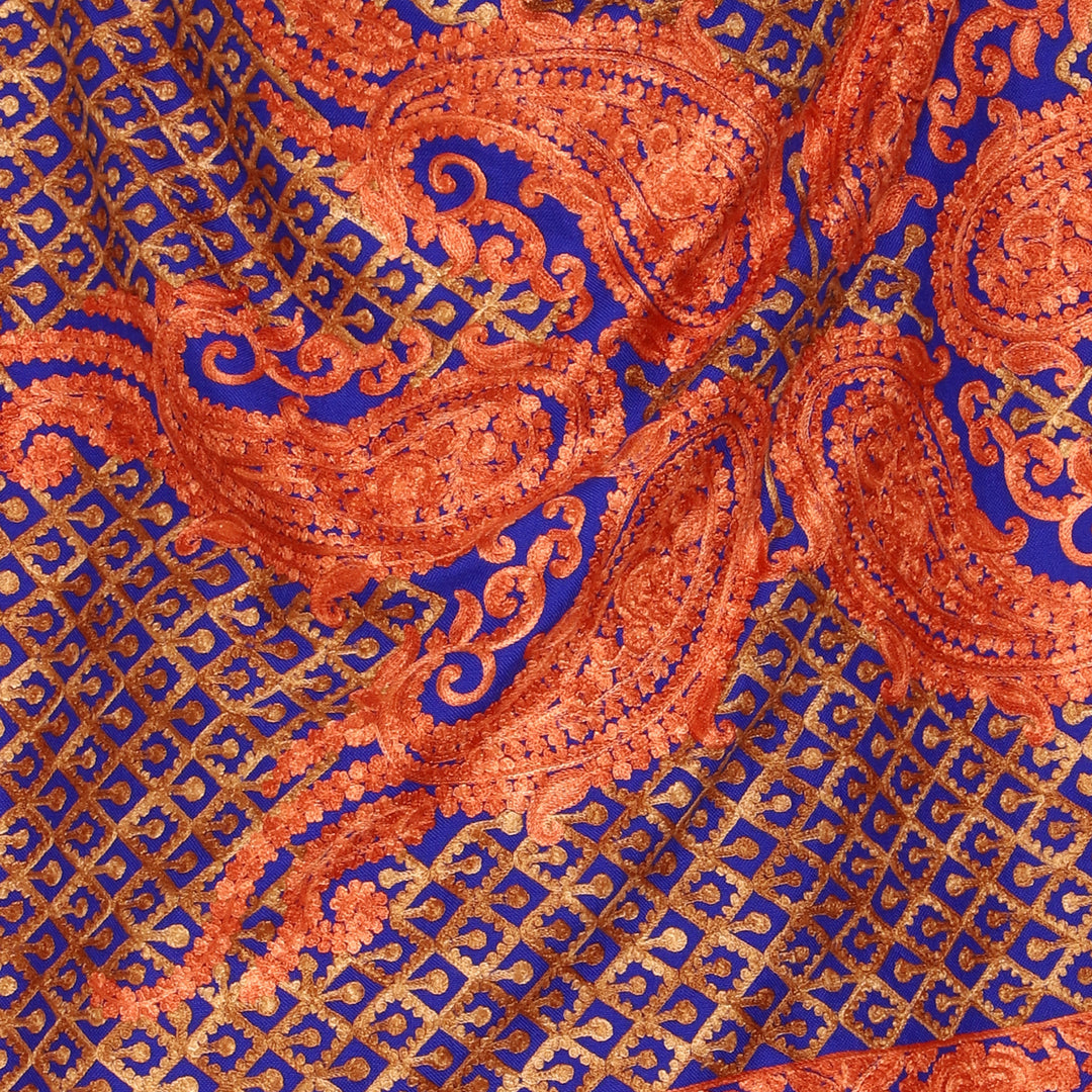 Women's Aari Embroidered Wool Stole