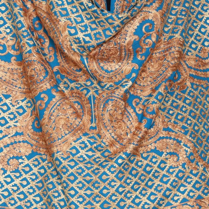 Women's Aari Embroidered Wool Stole