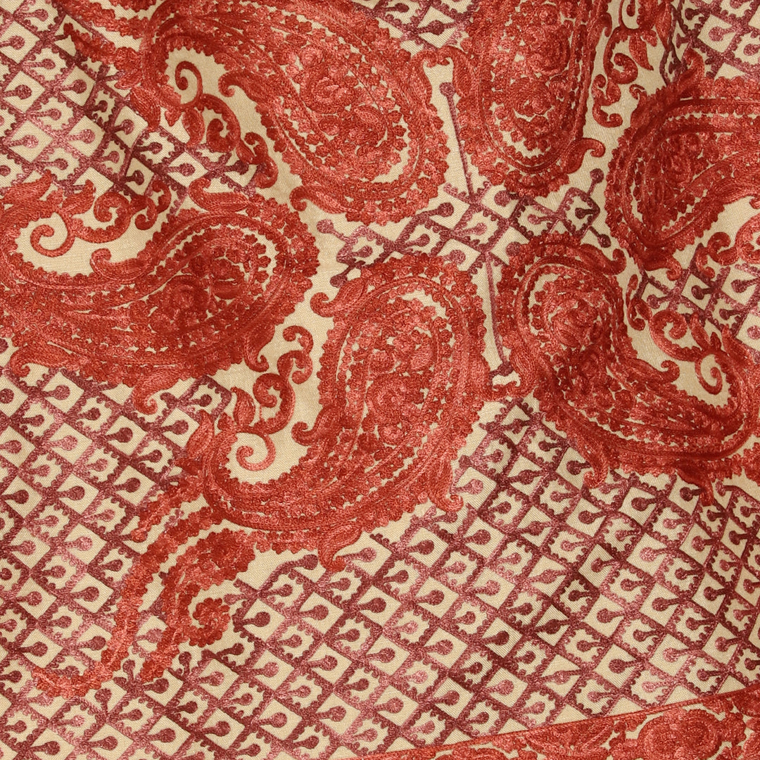 Women's Aari Embroidered Wool Stole