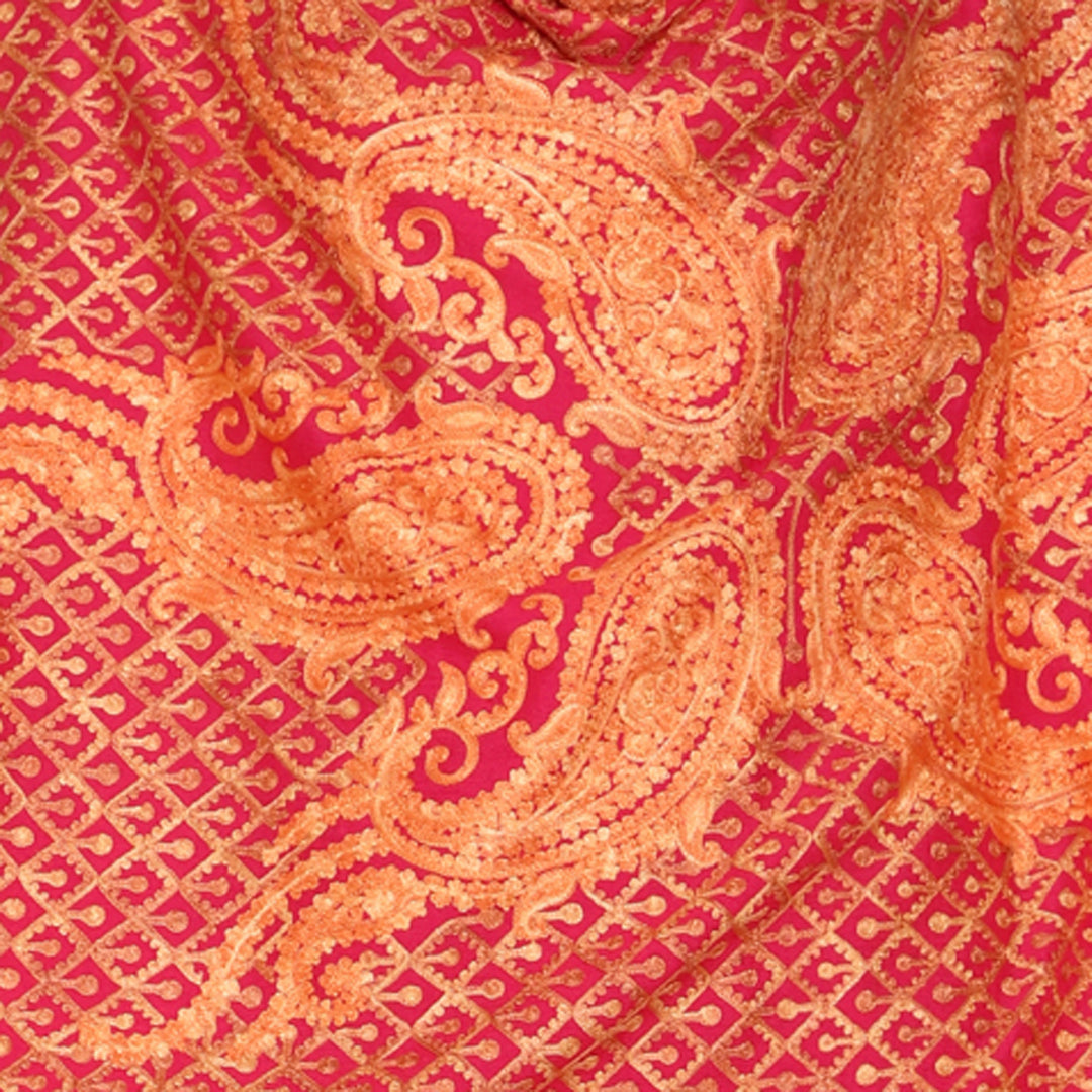 Women's Aari Embroidered Wool Stole