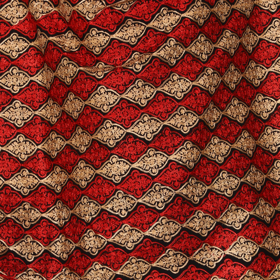 Women's Aari Embroidered Wool Stole