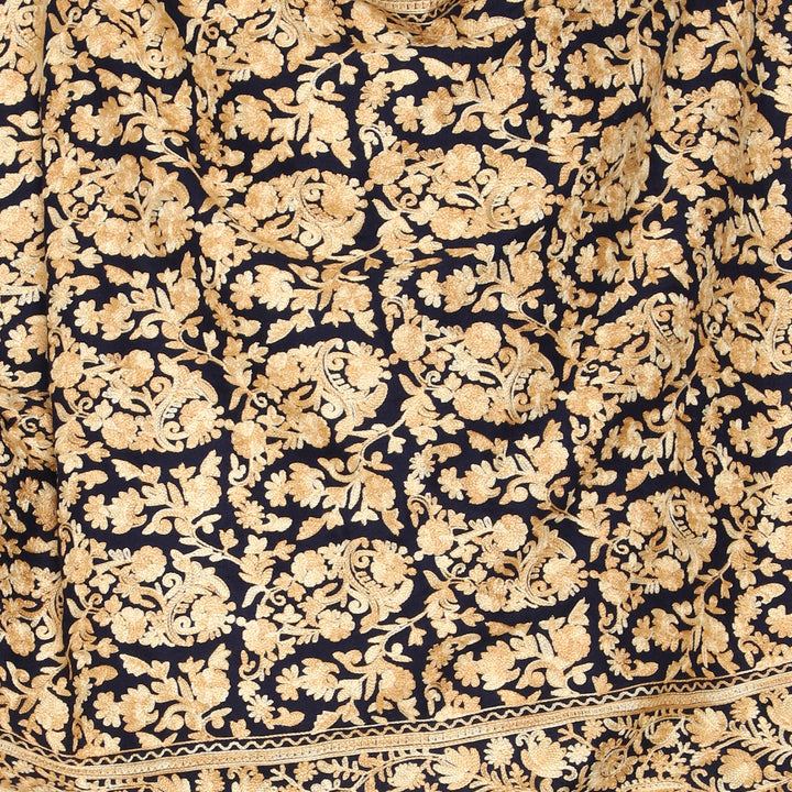 Women's Aari Embroidery Wool Stole