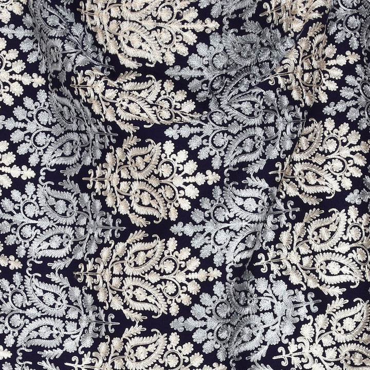 Women's Aari Embroidered Wool Stole