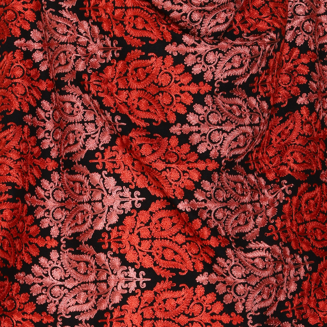 Women's Aari Embroidered Wool Stole