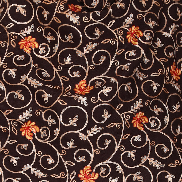 Women's Aari Embroidered Wool Stole