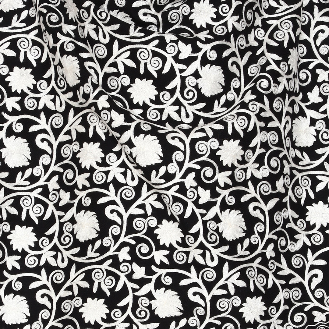 Women's Aari Embroidered Wool Stole