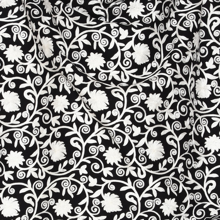 Women's Aari Embroidered Wool Stole