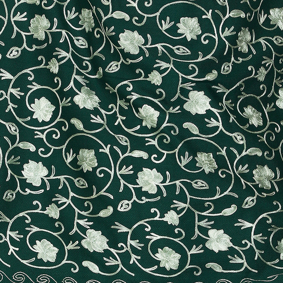 Women's Aari Embroidered Wool Stole