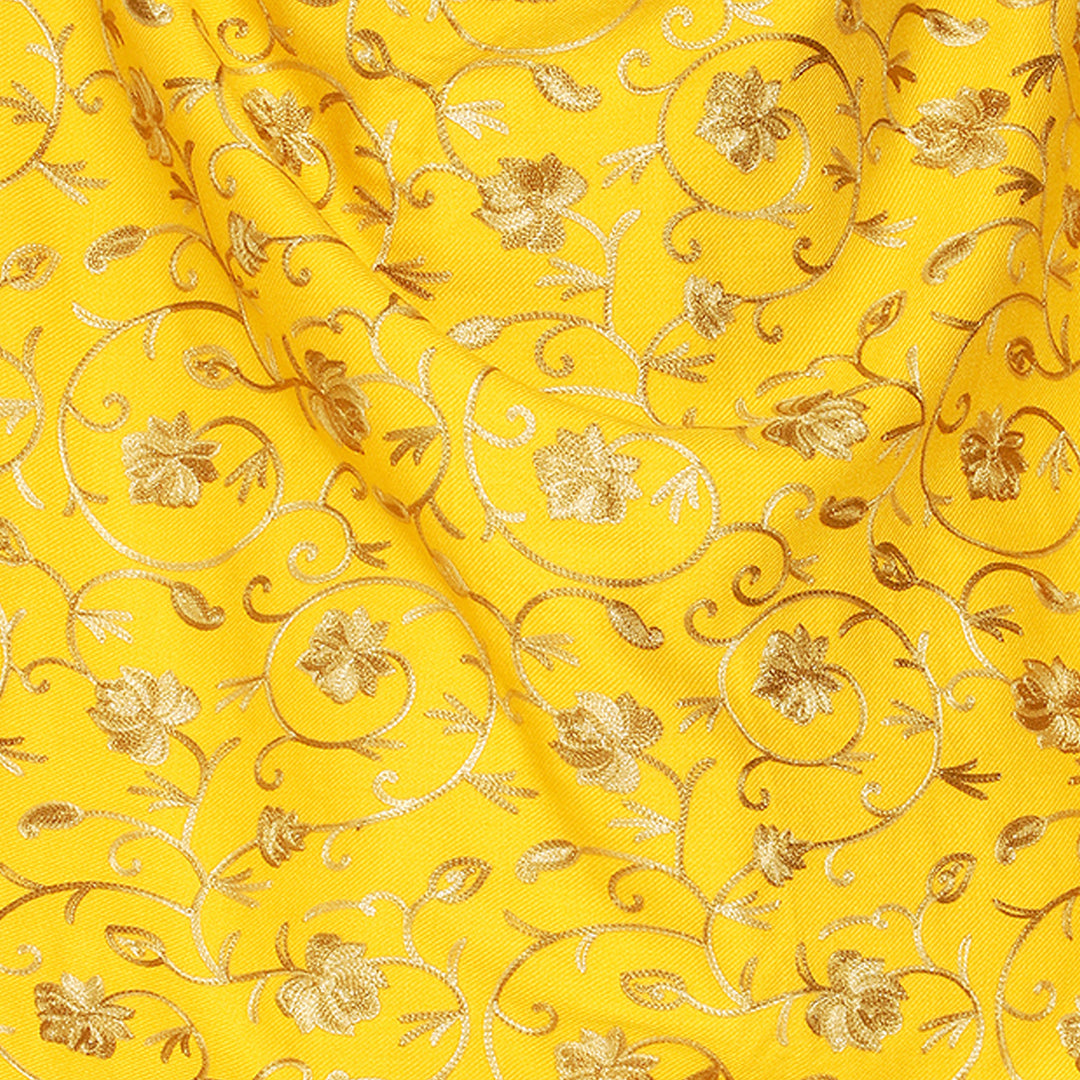 Women's Aari Embroidered Wool Stole