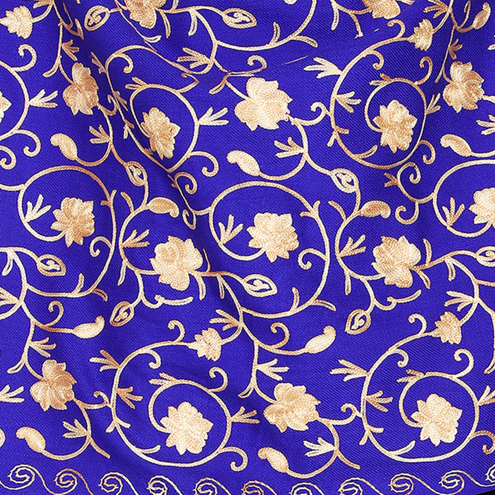 Women's Aari Embroidered Wool Stole