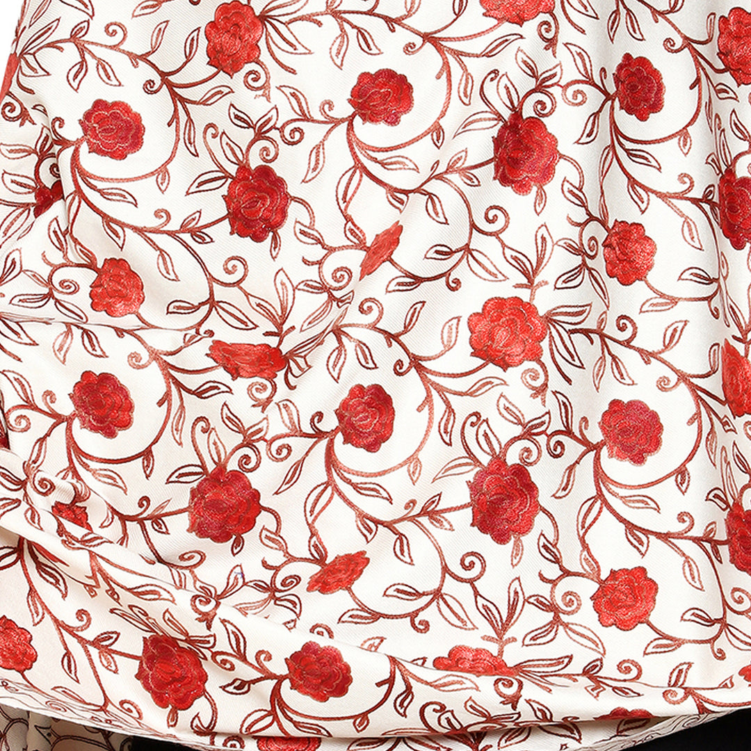 Women's Aari Embroidered Wool Shawl