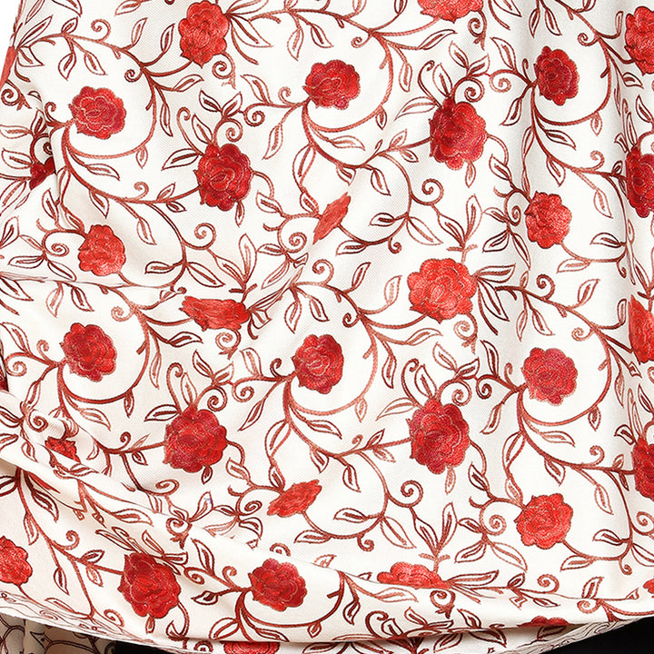 Women's Aari Embroidered Wool Shawl