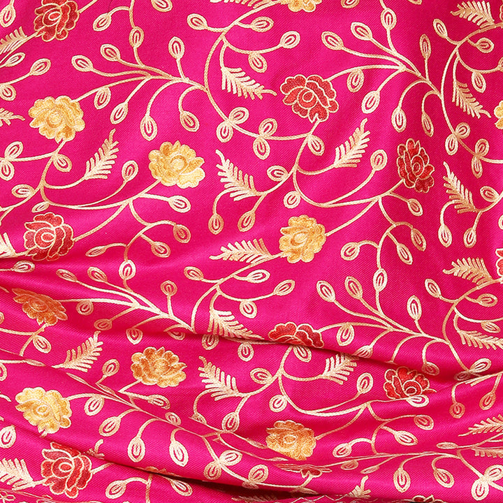 Women's Aari Embroidered Wool Shawl