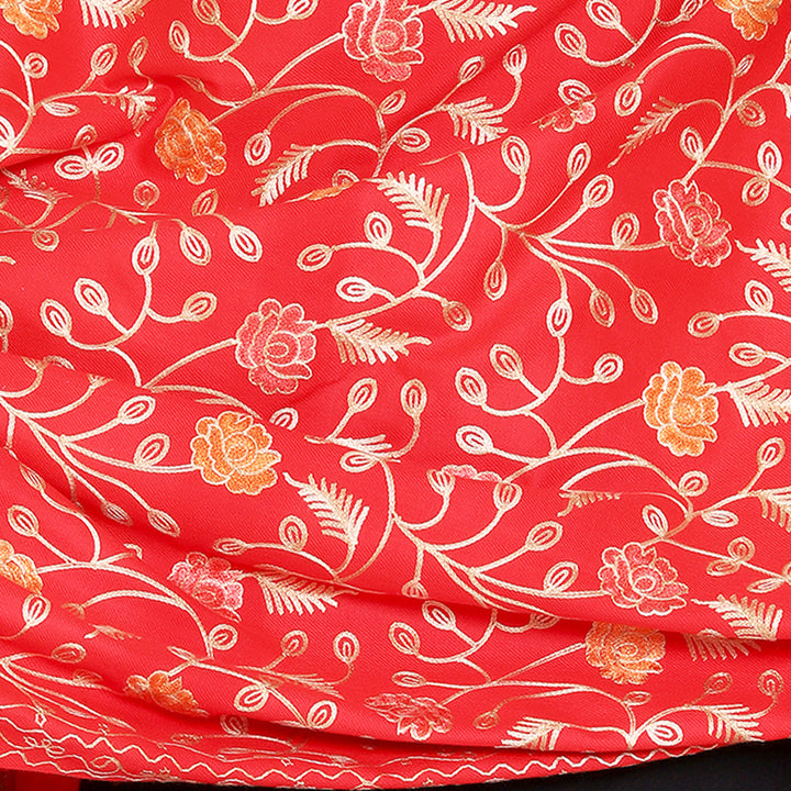 Women's Aari Embroidered Wool Shawl