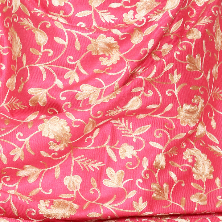 Women's Aari Embroidered Wool Shawl