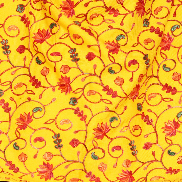 Women's Aari Embroidered Wool Stole