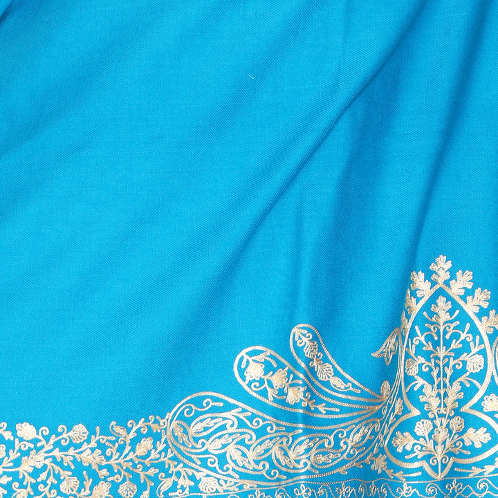 Women's Aari Embroidered Wool Stole