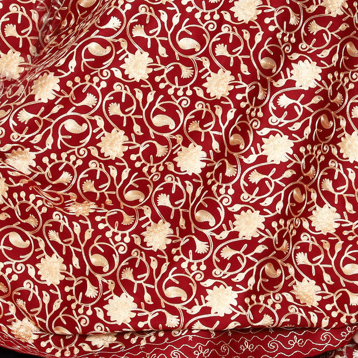 Women's Aari Embroidered Wool Shawl