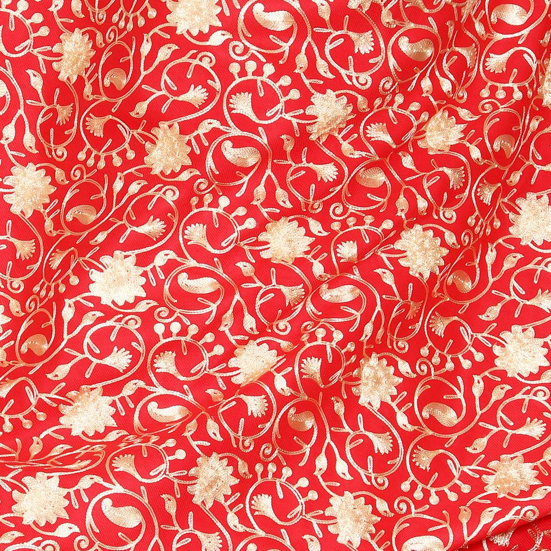 Women's Aari Embroidered Wool Shawl